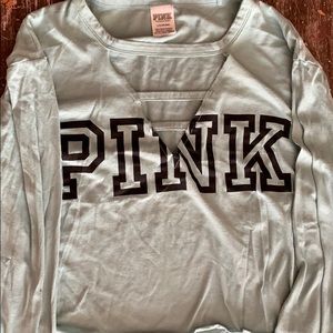 Pink Victoria’s Secret long sleeve crop